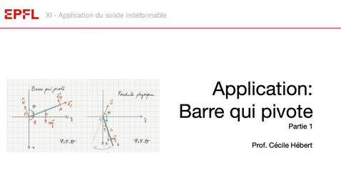 Thumbnail for 11-1a, Application du solide: barre qui pivote 