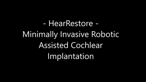 Thumbnail for HearRestore Project Video - Nano-Tera, 2016