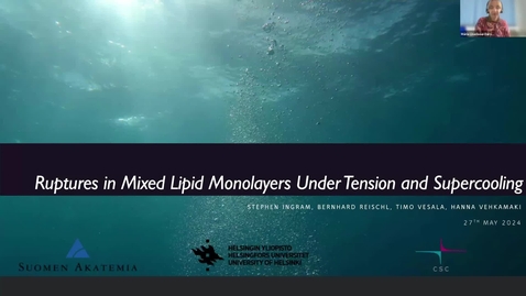 Thumbnail for MD@EFFA Seminar - Stephen Ingram (15.11.2024)