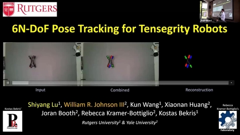 Thumbnail for 49, W. Johnson, 6N-DoF Pose Tracking for Tensegrity Robots
