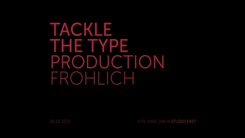 Thumbnail for TACKLE THE TYPE I - MARTIN FROHLICH - PRODUCTION