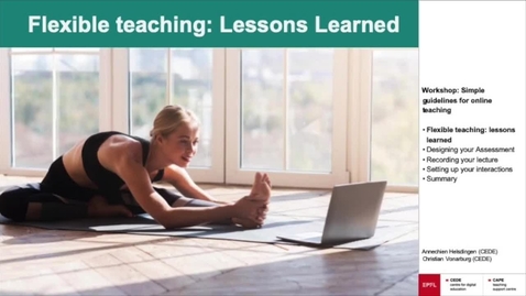 Thumbnail for Simple guidelines for online teaching: Lessons learned