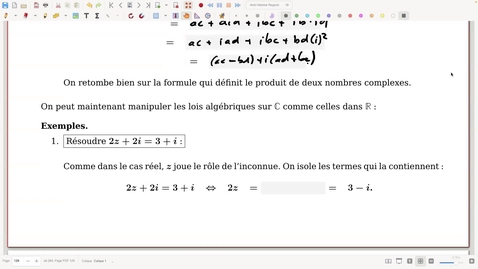 Thumbnail for Analyse 2: 4.1: Nombres complexes: module et conjugué