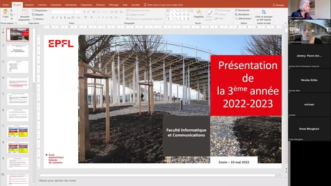 Thumbnail for Présentation du cursus 3ème année 2022-2023