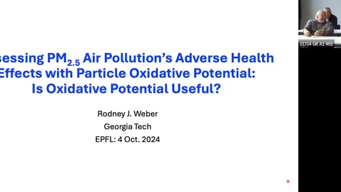 Thumbnail for Environmental Engineering Special Seminar - Rodney Weber (04.10.2024)