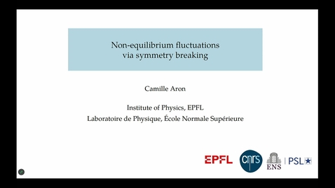 Thumbnail for Camille Aron - Non-equilibrium fluctuation theorems via symmetry breaking