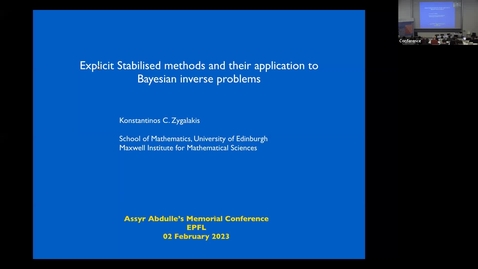 Thumbnail for Assyr Abdulle’s Memorial Conference - Konstantinos Zygalakis, Alfio Quarteroni , Gilles Vilmart