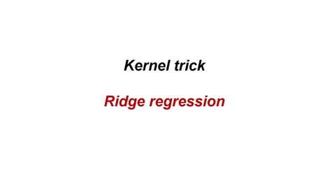 Thumbnail for Lecture 8 | Part 3, Ridge Regression