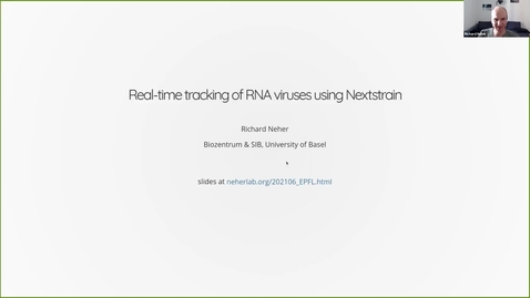 Thumbnail for 2021.06.03, Richard Neher, University of Basel,Tracking and predicting the evolution of human RNA viruses