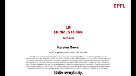 Thumbnail for Geers Lecture