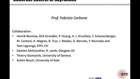 Thumbnail for Lecture 4, Fabrizio Carbone, Professor, EPFL “In-situ and Ultrafast Lorentz Transmission Electron Microscopy (LTEM)” 