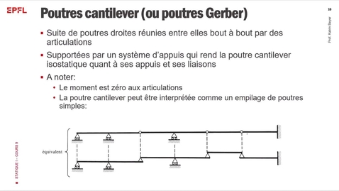 Thumbnail for Cours#9–Partie#2–Poutres cantilever