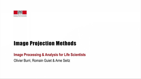 Thumbnail for 7.3.1 Image Projection Methods