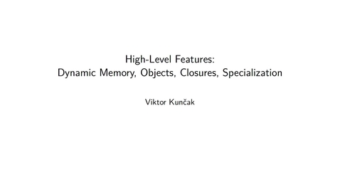 Thumbnail for 11-01-Live1, Dynamic Memory Management and Dynamic Dispatch