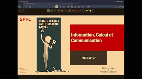 Thumbnail for CS-119(a) Information, Calcul, Communication | Vendredi | Printemps 2026 - Cours 1