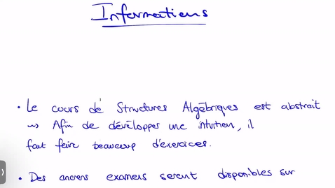 Thumbnail for Structures Fondamentales (4 février 2026, partie 1)