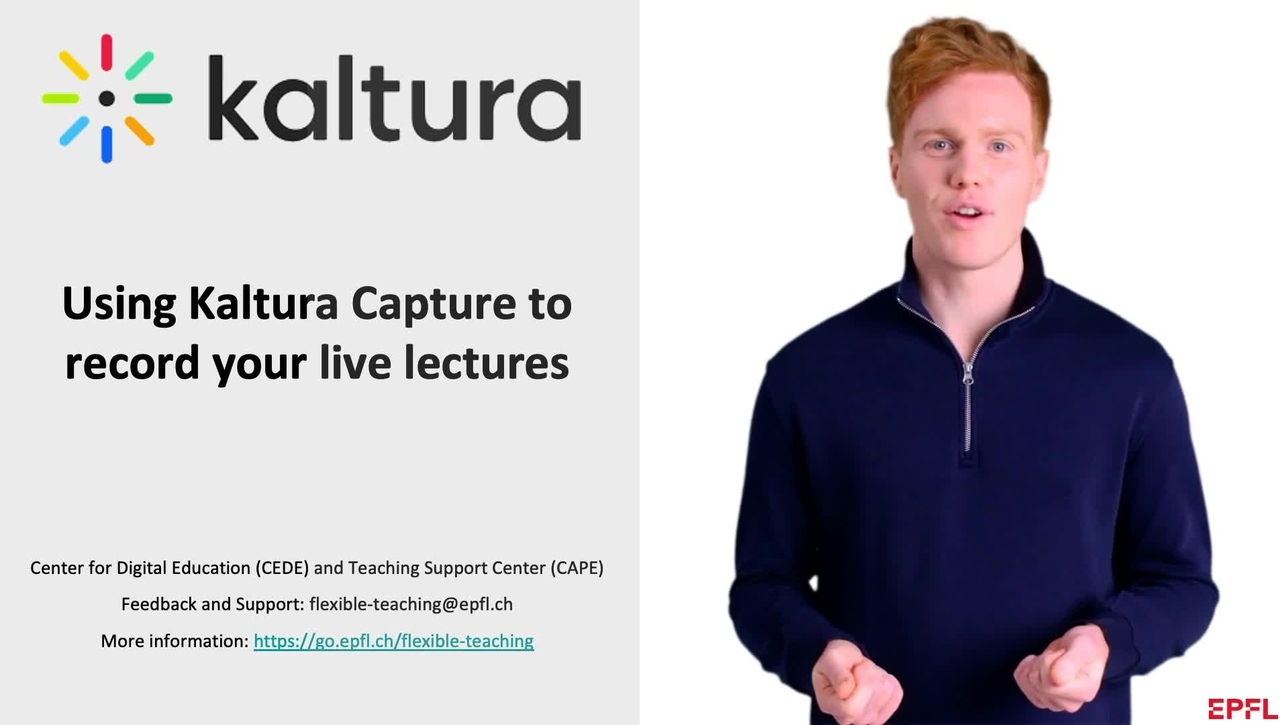 Using Kaltura Capture