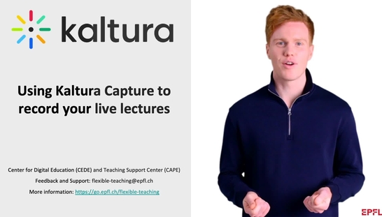 Using Kaltura Capture