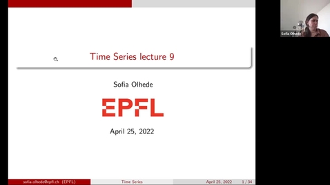 Thumbnail for lecture 9, time series