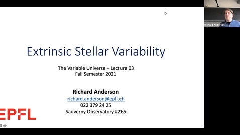Thumbnail for Lecture 03 - Extrinsically Variable Stars