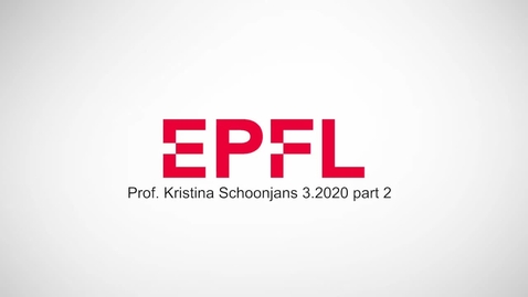 Thumbnail for Kristina Schoonjans 11.3.2020 part 2