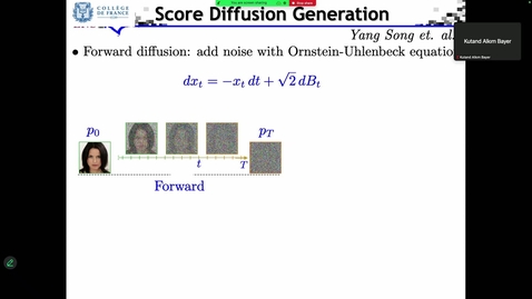 Thumbnail for Stéphane Mallat - Image generation from score diffusion to renormalisation group in physics 2