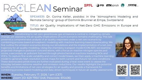 Thumbnail for Air Quality Implications of Net-Zero GHG Emissions in Europe and Switzerland