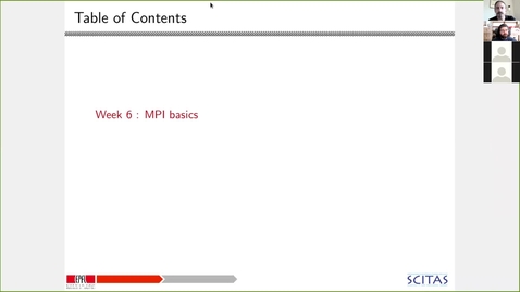 Thumbnail for MATH-454 Week 5 MPI Basics