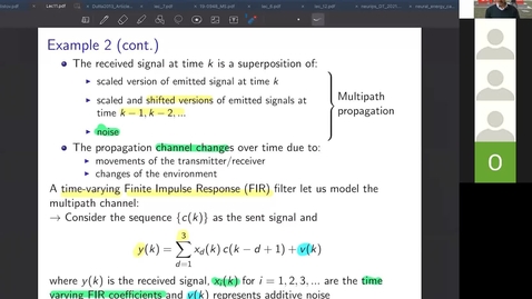Thumbnail for 23, ME-422 Multivariable control - Fall 2021 / Week 11 hour 2