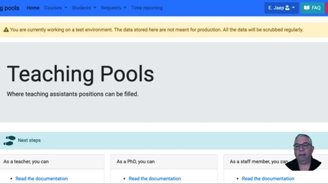 Thumbnail for Teaching Pools - Automatic rejection of applications when the max number of TAs has been reached