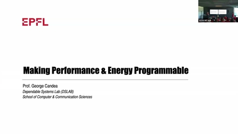 Thumbnail for Making Performance &amp; Energy Programmable - OH26