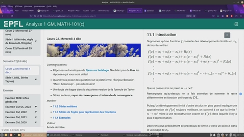 Thumbnail for MATH-101(c) Analyse I - GM | Wednesday | Fall 24