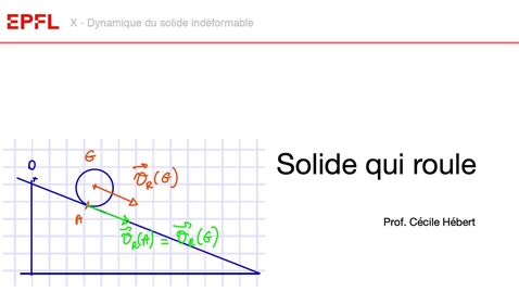 Thumbnail for 10-7 , Cas général: Solide qui roule sans glisser