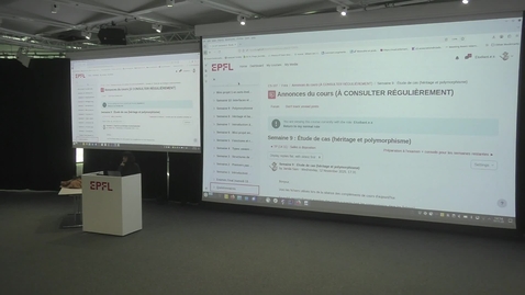 Thumbnail for  CS-107 : compléments du cours 10 (types énumérés, interfaces, live-stream du 19.11.2025 sans post-édition)