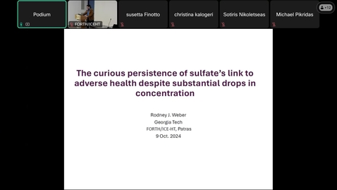 Thumbnail for ICE-HT/FORTH  &amp;  CSTACC/EASVOLEE Seminar - Prof.Rodney Weber (09.10.24)