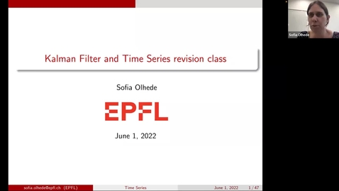 Thumbnail for lecture 14, Time series