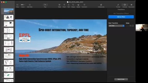 Thumbnail for Spin-orbit interaction, topology, and time by Prof. Hugo Dil