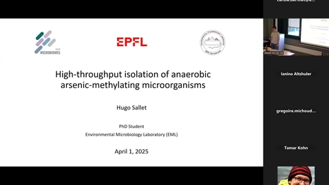 Thumbnail for EESS - 1st April 2025 - by Hugo Sallet (EPFL/EML) &amp;  Thibaut Juillard (EPFL/PERL)