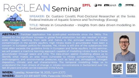 Thumbnail for Nitrate in Groundwater – Insights from data driven modelling in Switzerland