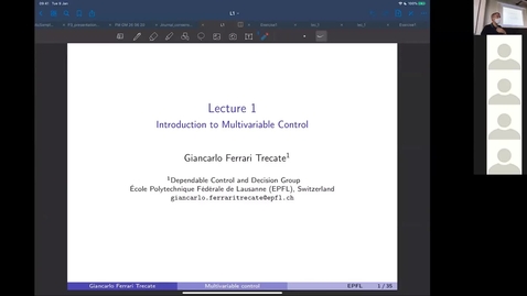 Thumbnail for 1, ME-422 Multivariable control - Fall 2020/ Week 1 hour 1