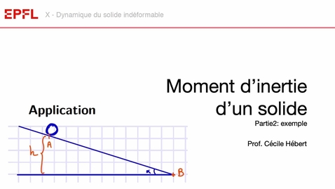Thumbnail for 10.5b Moment of inertia, part II
