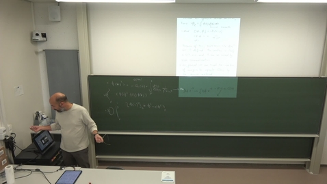 Thumbnail for AQFT - 2024 - Lecture 12b