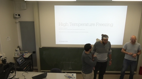 Thumbnail for High-temperature freezing by Tin Sulejmanpasic (Durham University)
