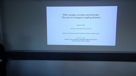 Thumbnail for Hossein Gorji - When samples correlate symmetrically: The case of orthogonal coupling dynamics