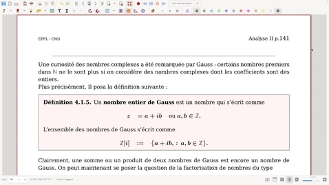 Thumbnail for Analyse 2: 4.1.: Nombres complexes: les nombres de Gauss