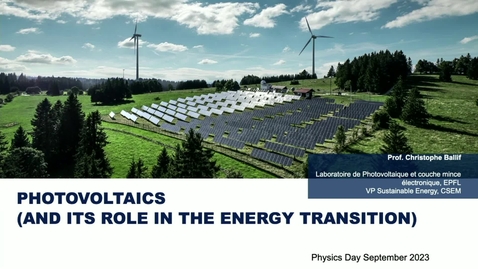 Thumbnail for Physics Day 2023 - EPFL Speakers (MON 02.10.23)