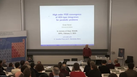 Thumbnail for Assyr Abdulle’s Memorial Conference - Ernst Hairer, Martin Hairer