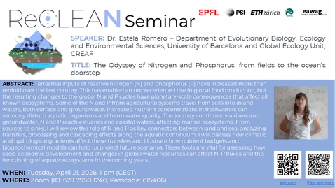 Thumbnail for The Odyssey of Nitrogen and Phosphorus: from fields to the ocean’s doorstep