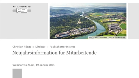 Thumbnail for Neujahrs-Mitarbeiterinformation vom 19. Januar 2021